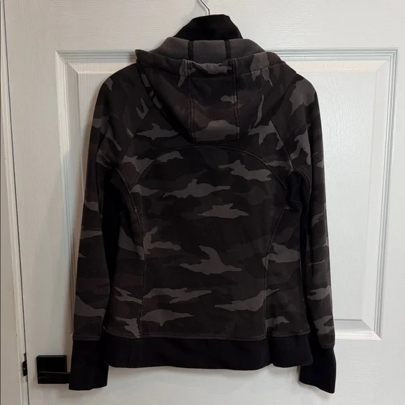 Athleta Black & Gray Camo Full-Zip Hoodie - Picture 4 of 4